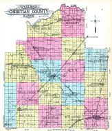 County Outline Map, Christian County 1911